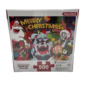Aquarius Looney Tunes 500-Piece Christmas Puzzle Games Toys New Cartoon